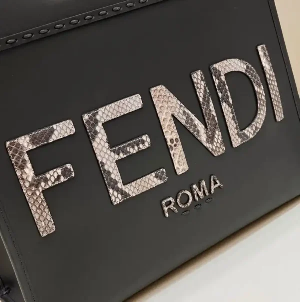 Fendi Sunshine Tote Dark Grey - Image 5