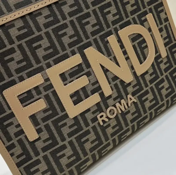Fendi Sunshine Tote Brown Monogram - Image 5