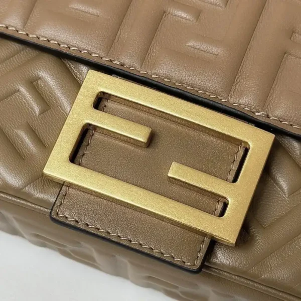 Fendi Baguette  Sliding Chain Brown - Image 5