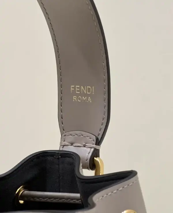 Fendi Tresor Mini Bucket Grey - Image 5