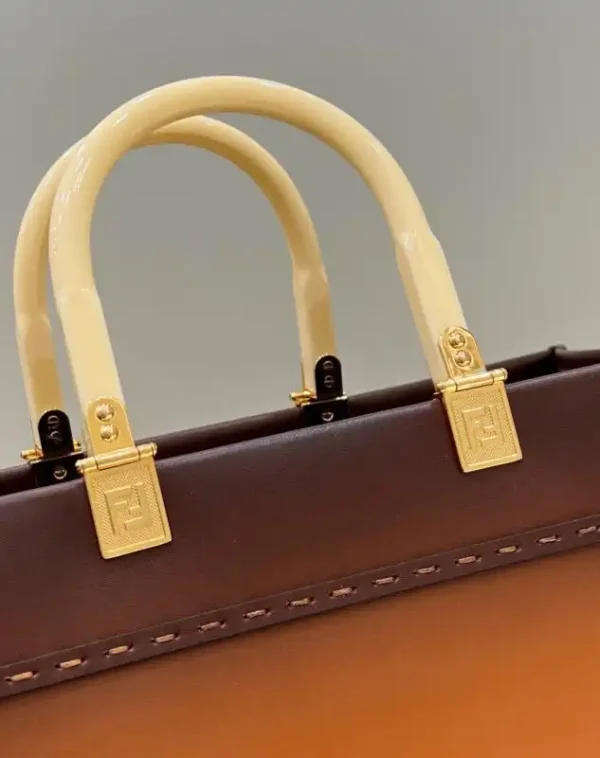 Fendi Peekaboo Tote Brown - Image 5