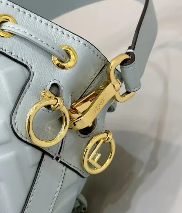 Fendi Tresor Mini Bucket Blue - Image 5