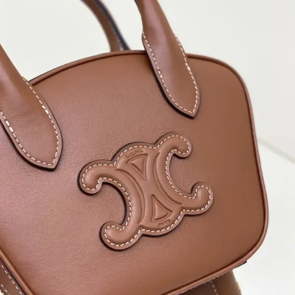 Celine Bowling Bag Brown - Image 5