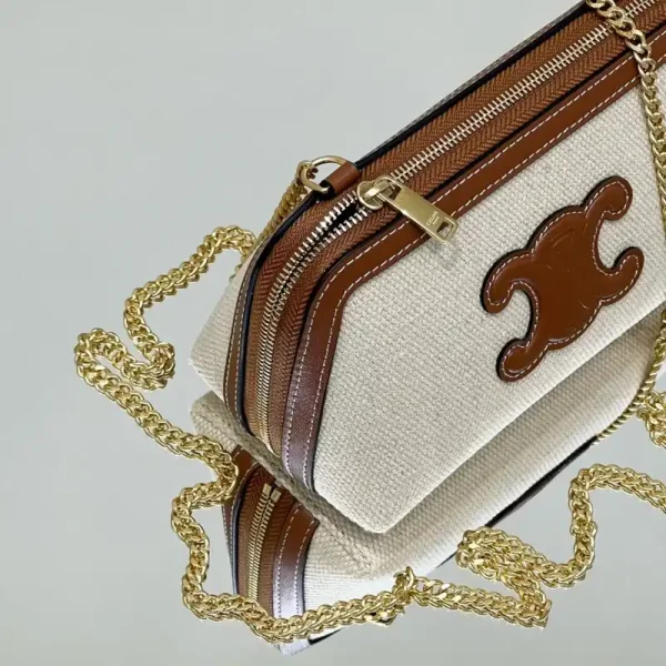 Celine Triomphe Clutch White - Image 5