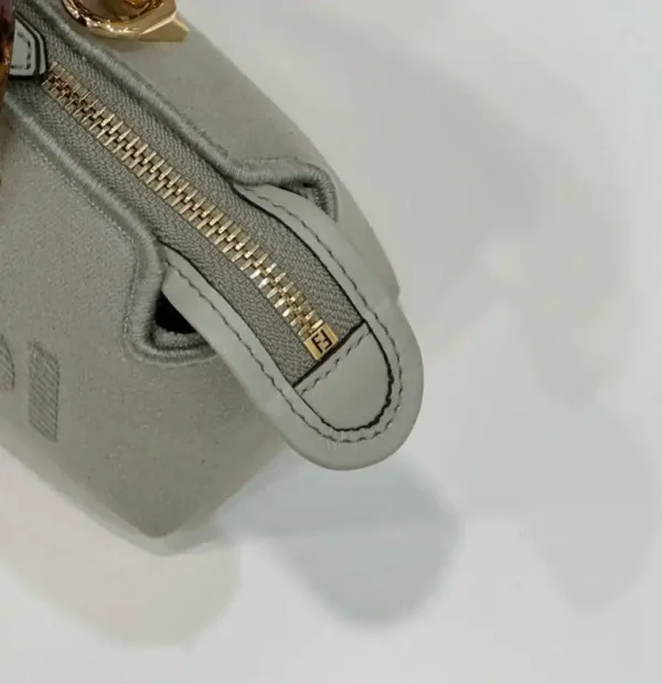 Fendi By The Way Boston   Beige Cotton - Image 5