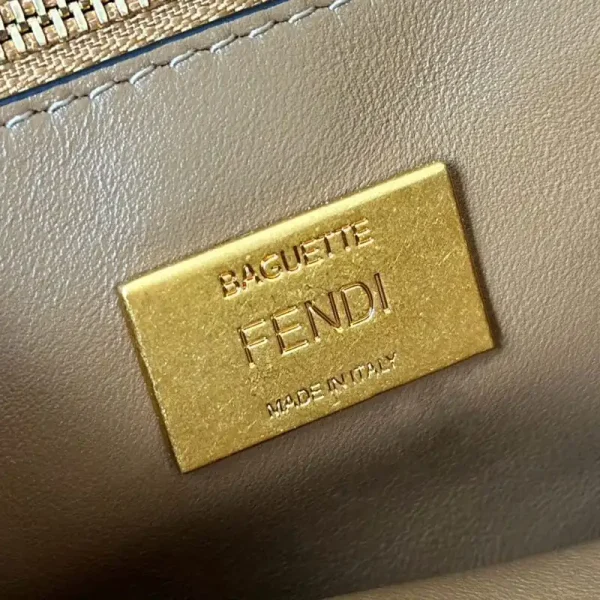 Fendi Baguette  Sliding Chain Brown - Image 6