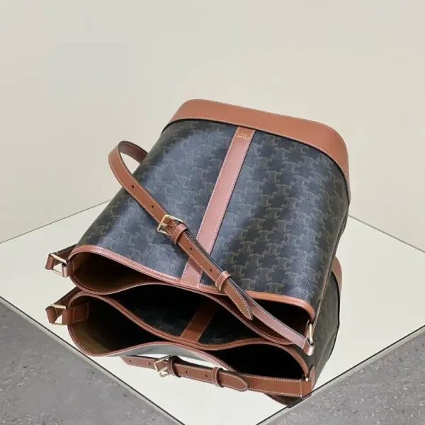 Celine Triomphe Bucket Brown - Image 6