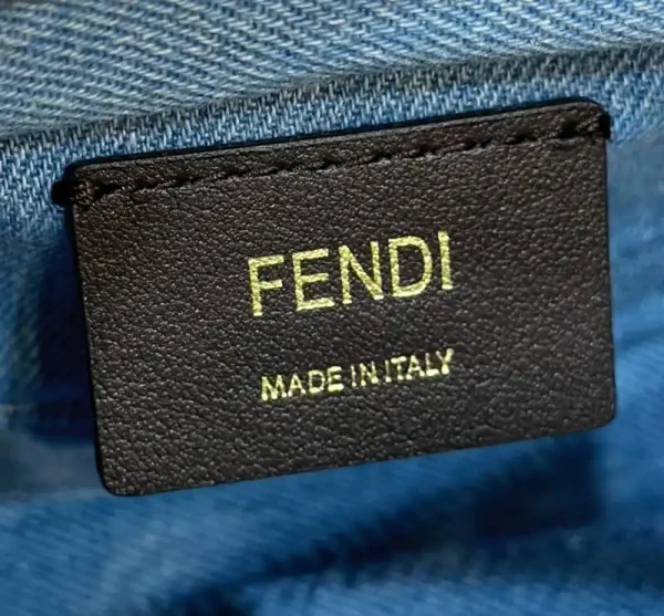 Fendi By The Way Boston   Blue Cotton - Image 6