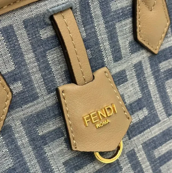 Fendi  Origami Small Blue Cotton - Image 5