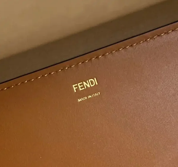 Fendi Peekaboo Tote Brown - Image 6