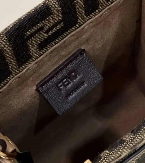 Fendi Mini Tote Brown Canvas - Image 6