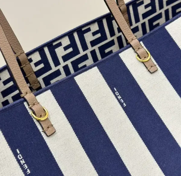 Fendi Two Side Small Tote Blue - Image 6