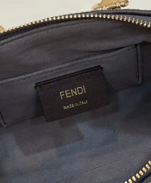 Fendi By The Way Boston   Brown Cotton - Image 6