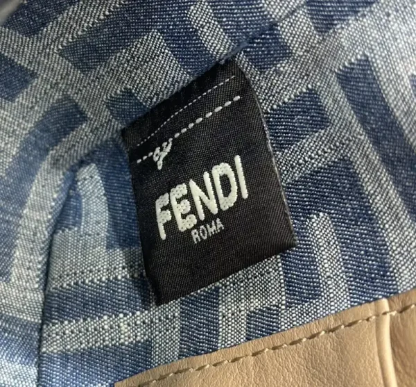 Fendi Baguette Small Dark Bue Denim - Image 5