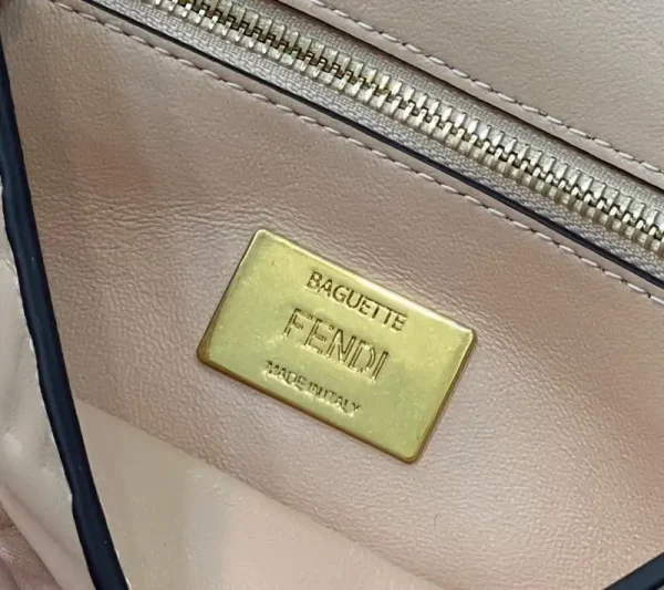 Fendi Baguette  Sliding Chain Pink - Image 6