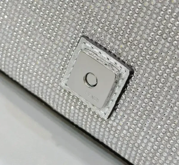 Fendi Baguette Silver Diamond - Image 6