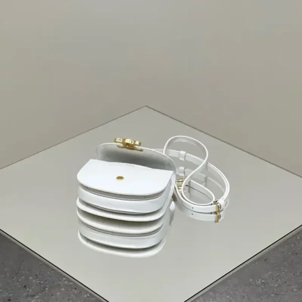 Celine  Mini  Triomphe White - Image 6