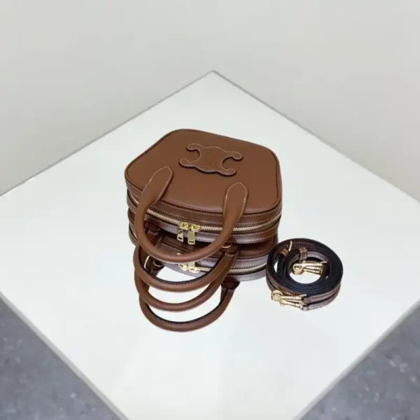 Celine Bowling Bag Brown - Image 6