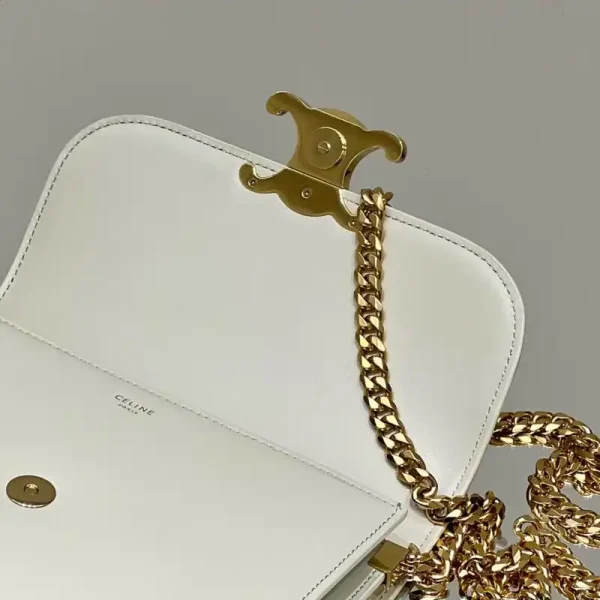 Celine Teen Triomphe Bag White - Image 6