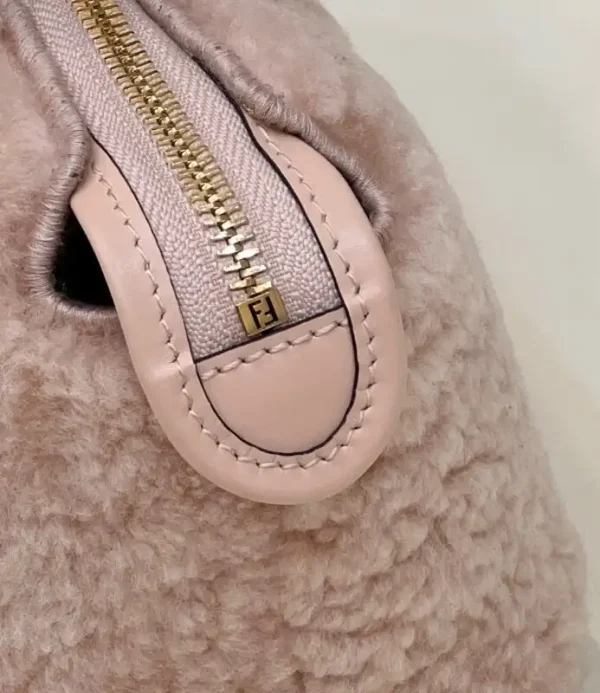Fendi By The Way Boston Pink Wool - Image 6