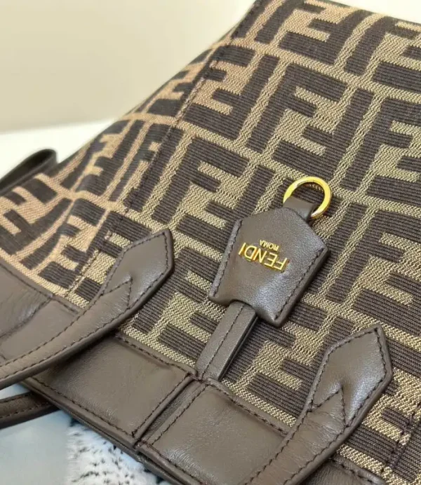 Fendi  Origami Small Brown Cotton - Image 7