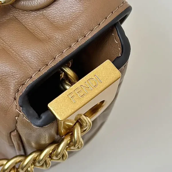 Fendi Baguette  Sliding Chain Brown - Image 7
