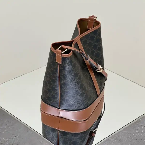 Celine Triomphe Bucket Brown - Image 7