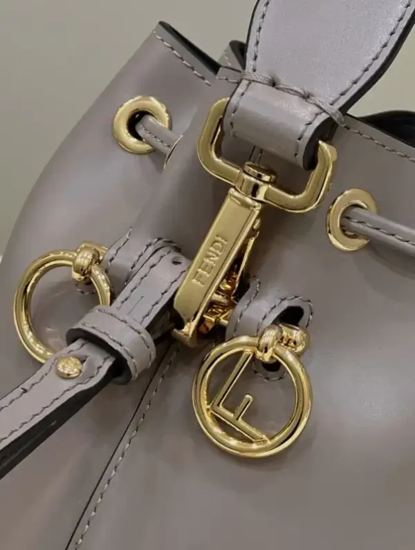Fendi Tresor Mini Bucket Grey - Image 7