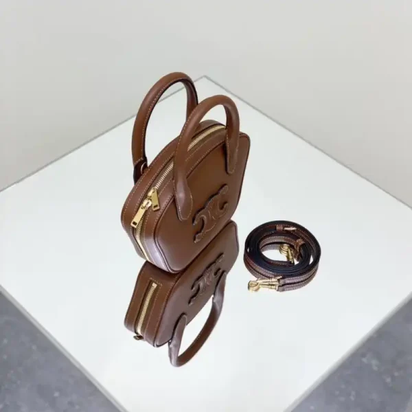 Celine Bowling Bag Brown - Image 7