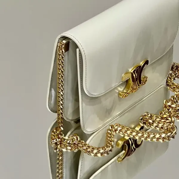 Celine Teen Triomphe Bag White - Image 7