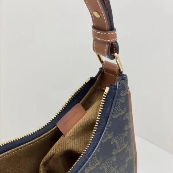 Celine Triomphe Moon Bag Brown - Image 7