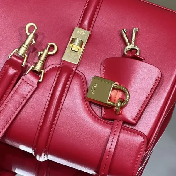 Celine Mini 16 Red - Image 7