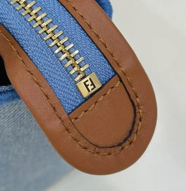 Fendi By The Way Boston   Blue Cotton - Image 8