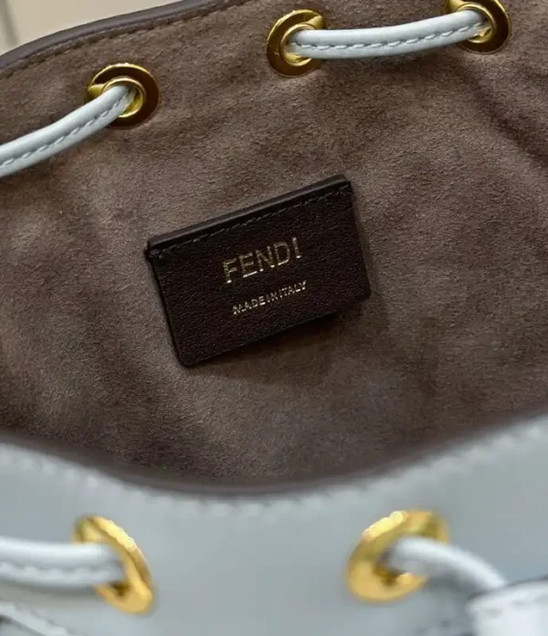 Fendi Tresor Mini Bucket Blue - Image 8