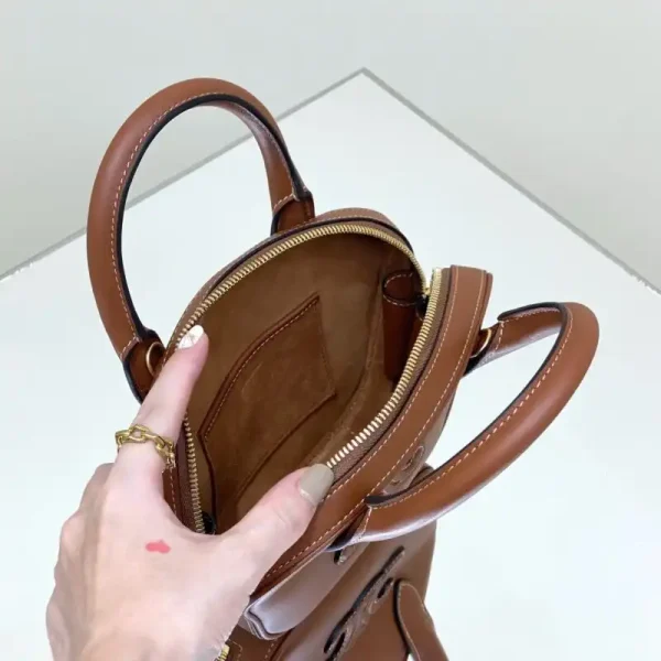 Celine Bowling Bag Brown - Image 8