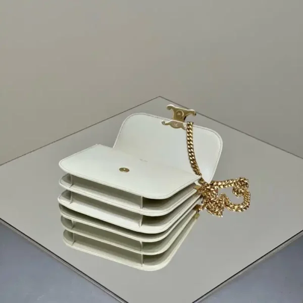 Celine Teen Triomphe Bag White - Image 8
