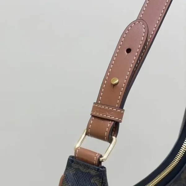 Celine Triomphe Moon Bag Brown - Image 8