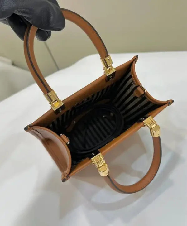Fendi Mini Tote Brown - Image 9