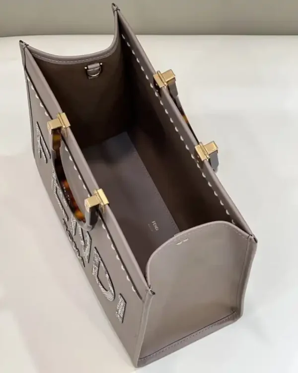 Fendi Sunshine Tote Beige - Image 9