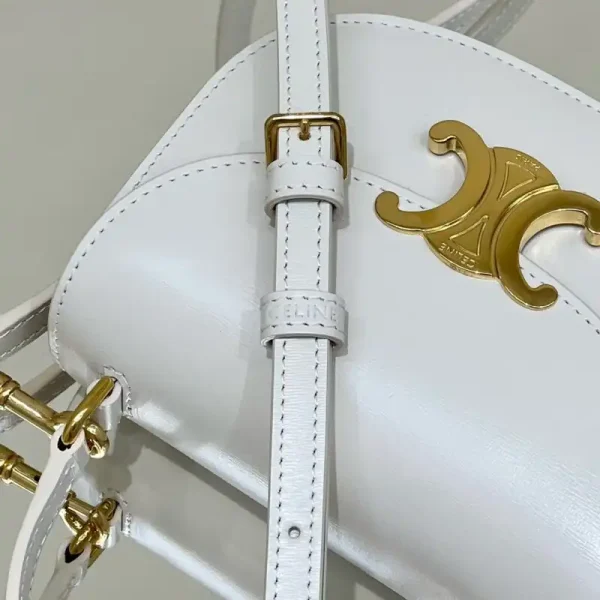 Celine  Mini  Triomphe White - Image 9