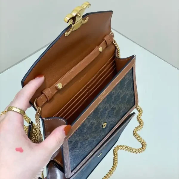 Celine Triomphe Chain WOC - Image 2
