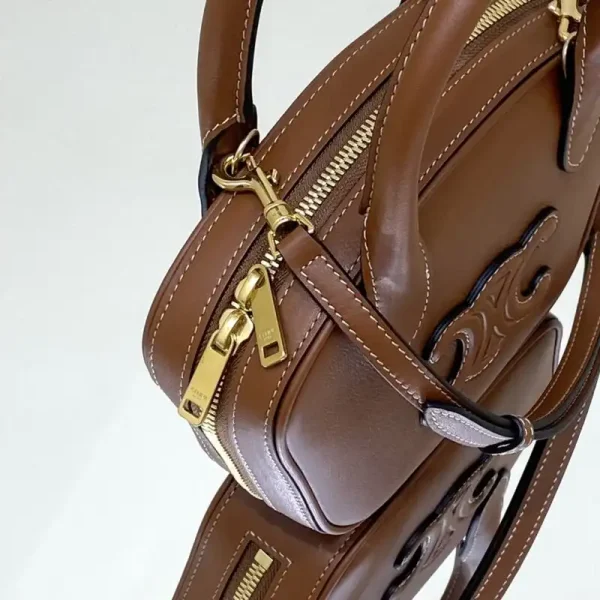 Celine Bowling Bag Brown - Image 9