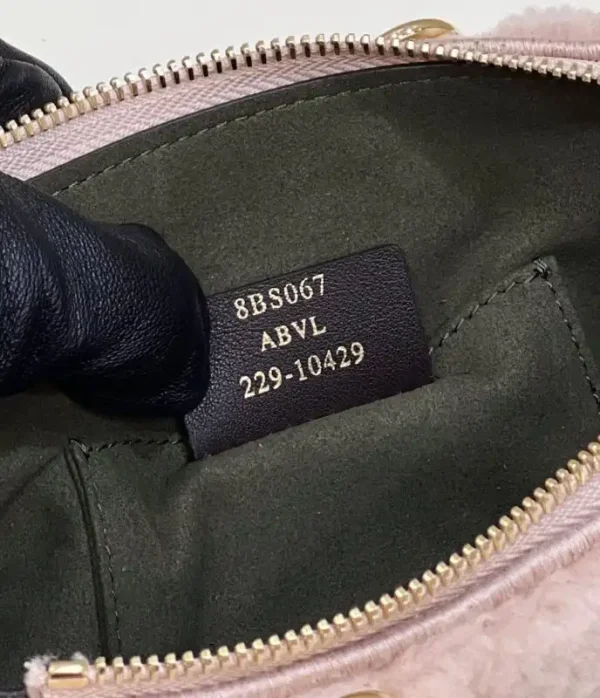 Fendi By The Way Boston Pink Wool - Image 9