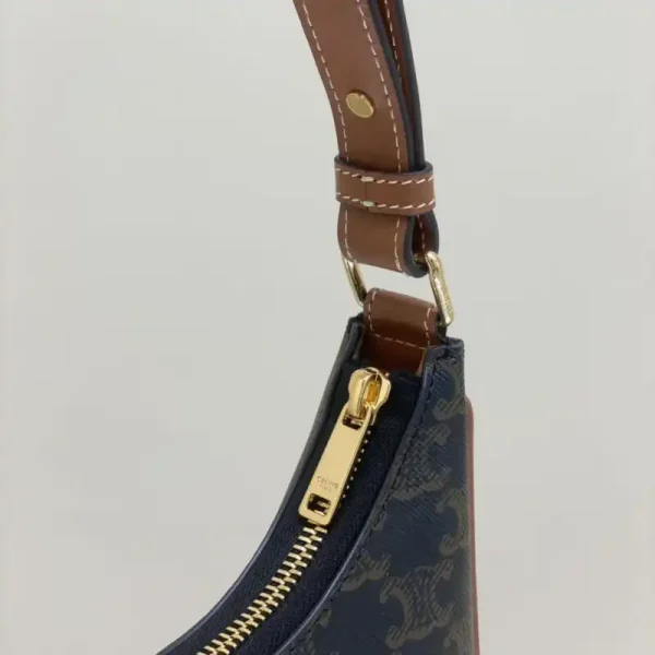 Celine Triomphe Moon Bag Brown - Image 9