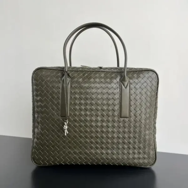 Bottega Veneta Travel Briefcase Dark Green