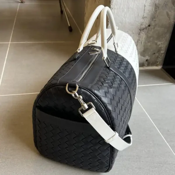 Bottega Veneta Travel Bag Black White - Image 2