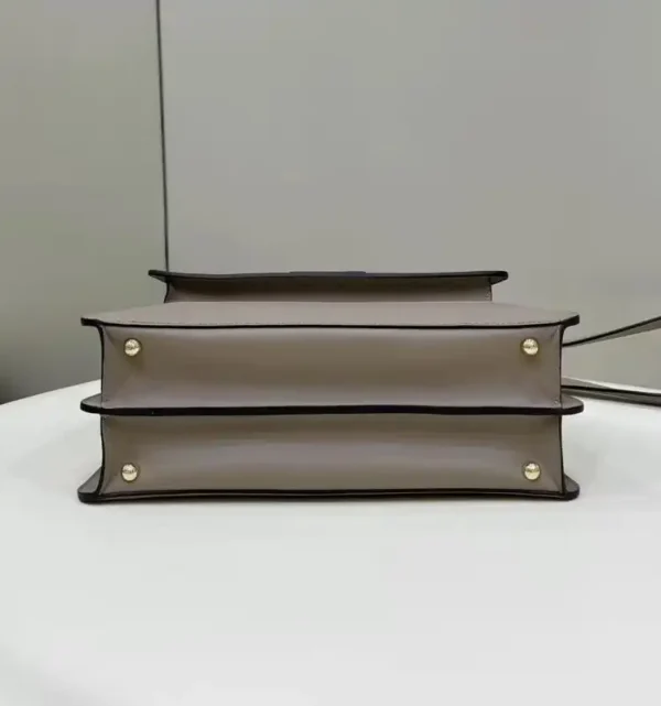 Fendi Peekaboo With Patch Pocket Beige - Image 2