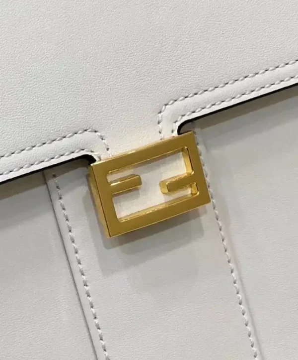 Fendi Peekaboo With Patch Pocket White - Image 6