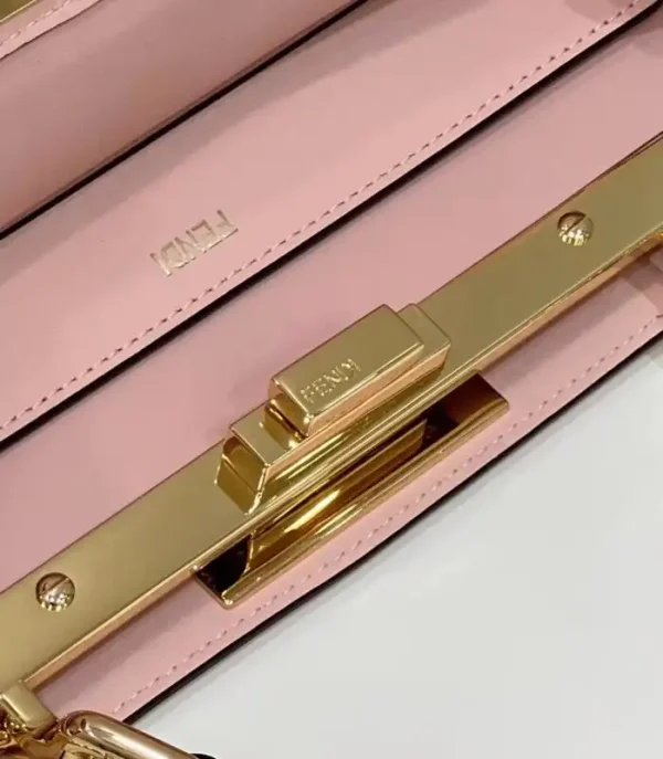Fendi Peekaboo With Patch Pocket Pink - Image 3