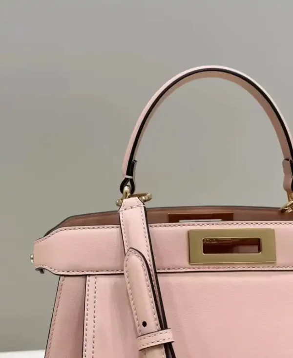 Fendi Peekaboo With Patch Pocket Pink - Image 9